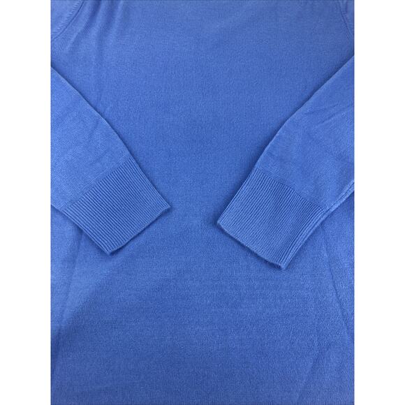 Croft & Barrow Women's Sweater V-Neck Pullover Large Long sleeve Blue 73277 - Picture 9 of 13